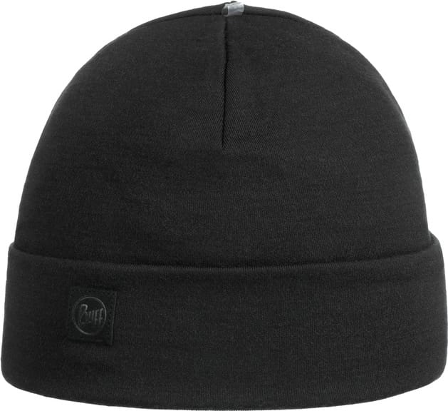 Buff Heavyweight Merino Wool Hat Loose Solid Black Buff