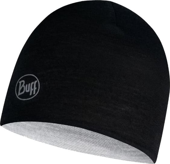 Buff Lightweight Merino Reversible Hat Junior Black-Graph Multistripe Buff