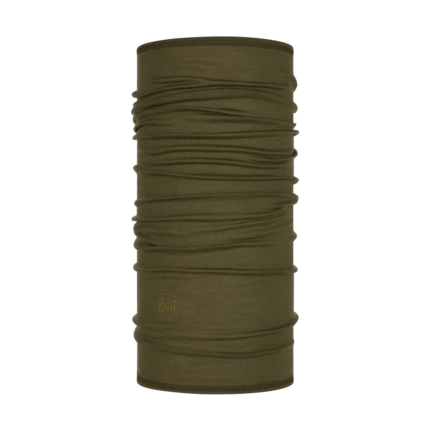 Buff Lightweight Merino Wool Tubular Solid Bark