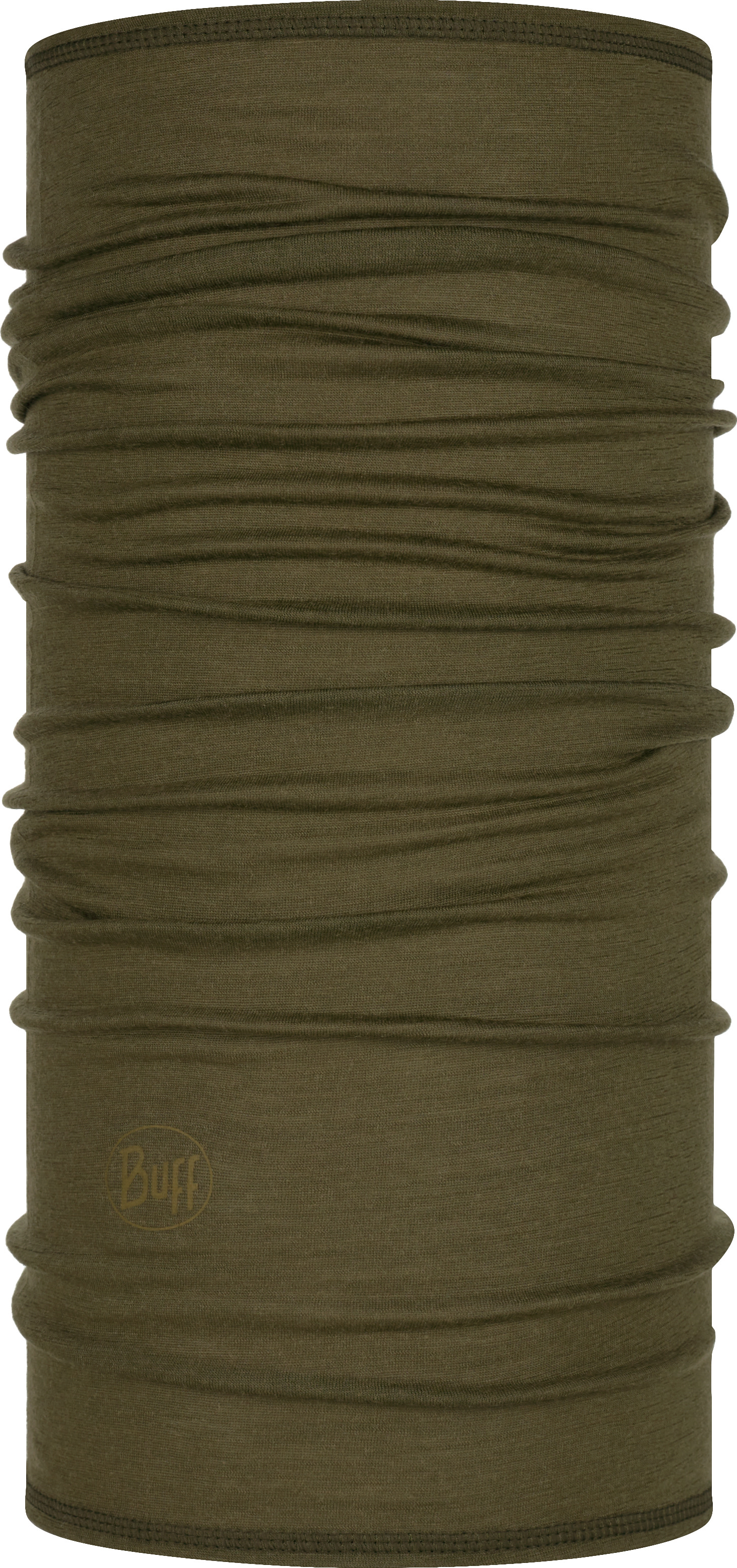 Buff Lightweight Merino Wool Tubular Solid Bark