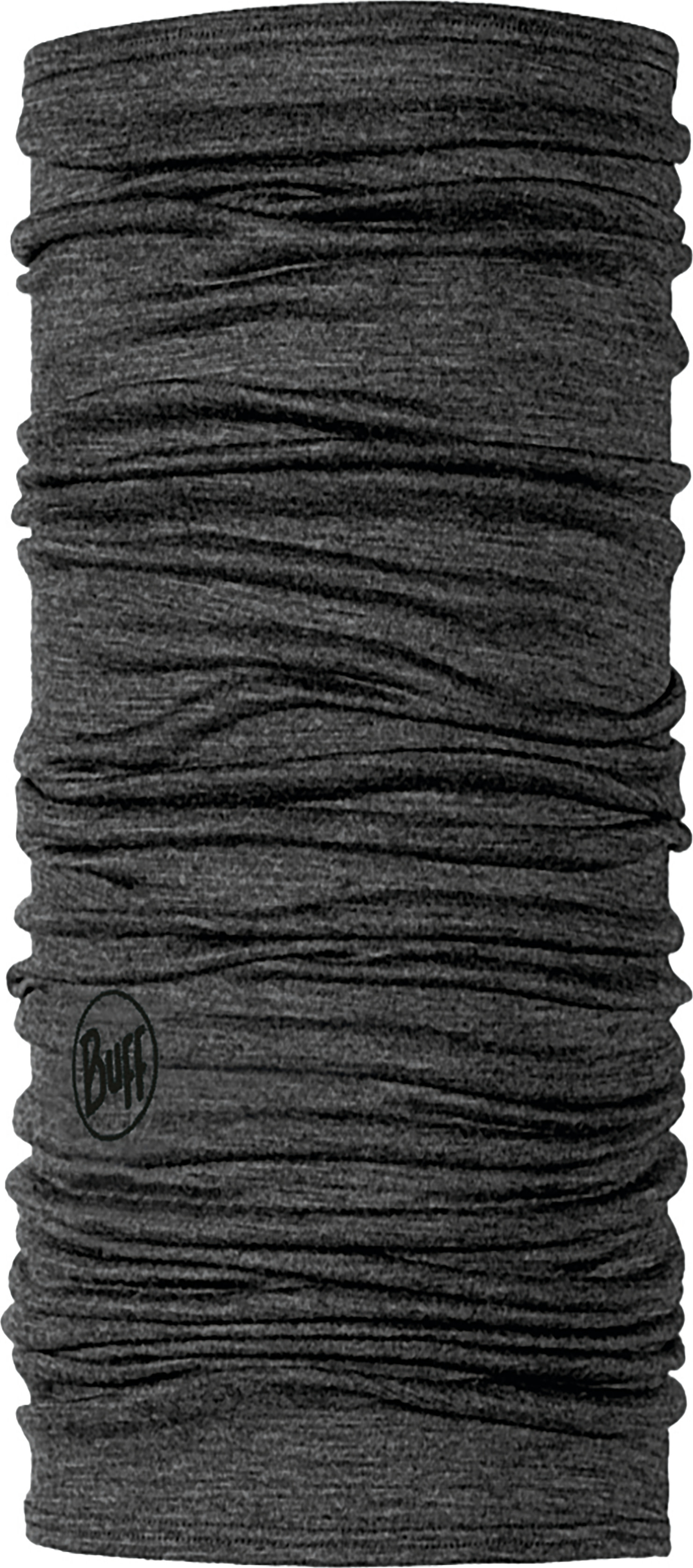 Buff Lightweight Merino Wool Tubular Solid Grey