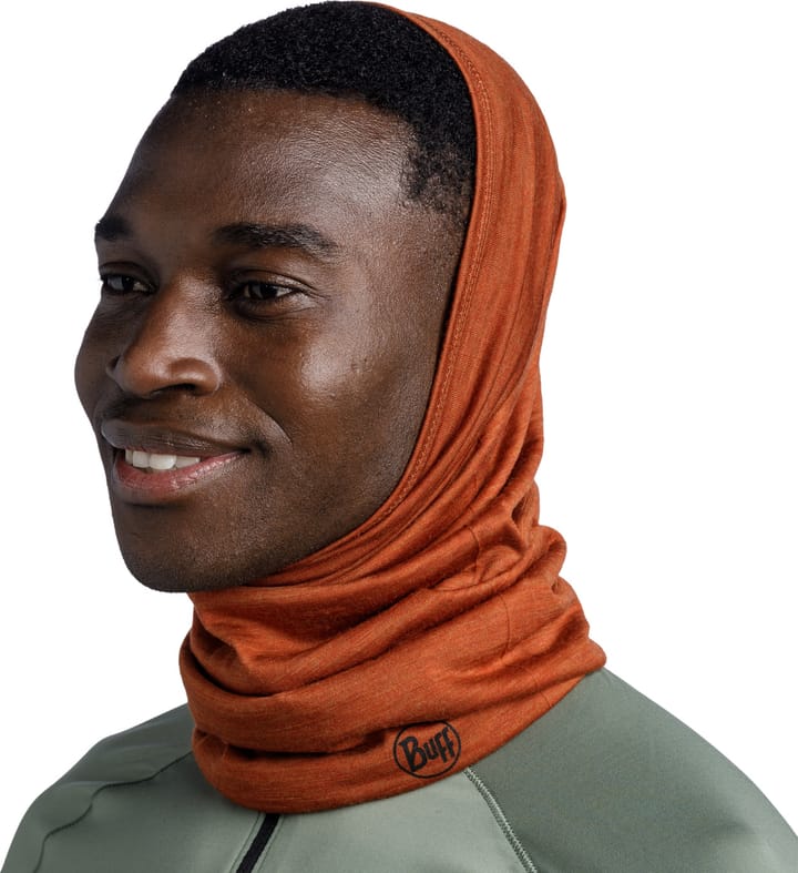 Buff Merino Lightweight Neckwear Solid Cinnamon Buff