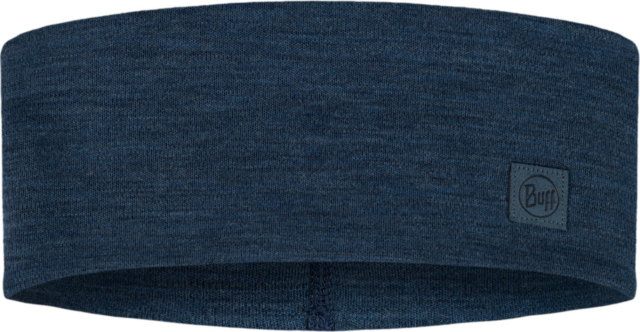 Buff Merino Wide Headband Solid Night Blue