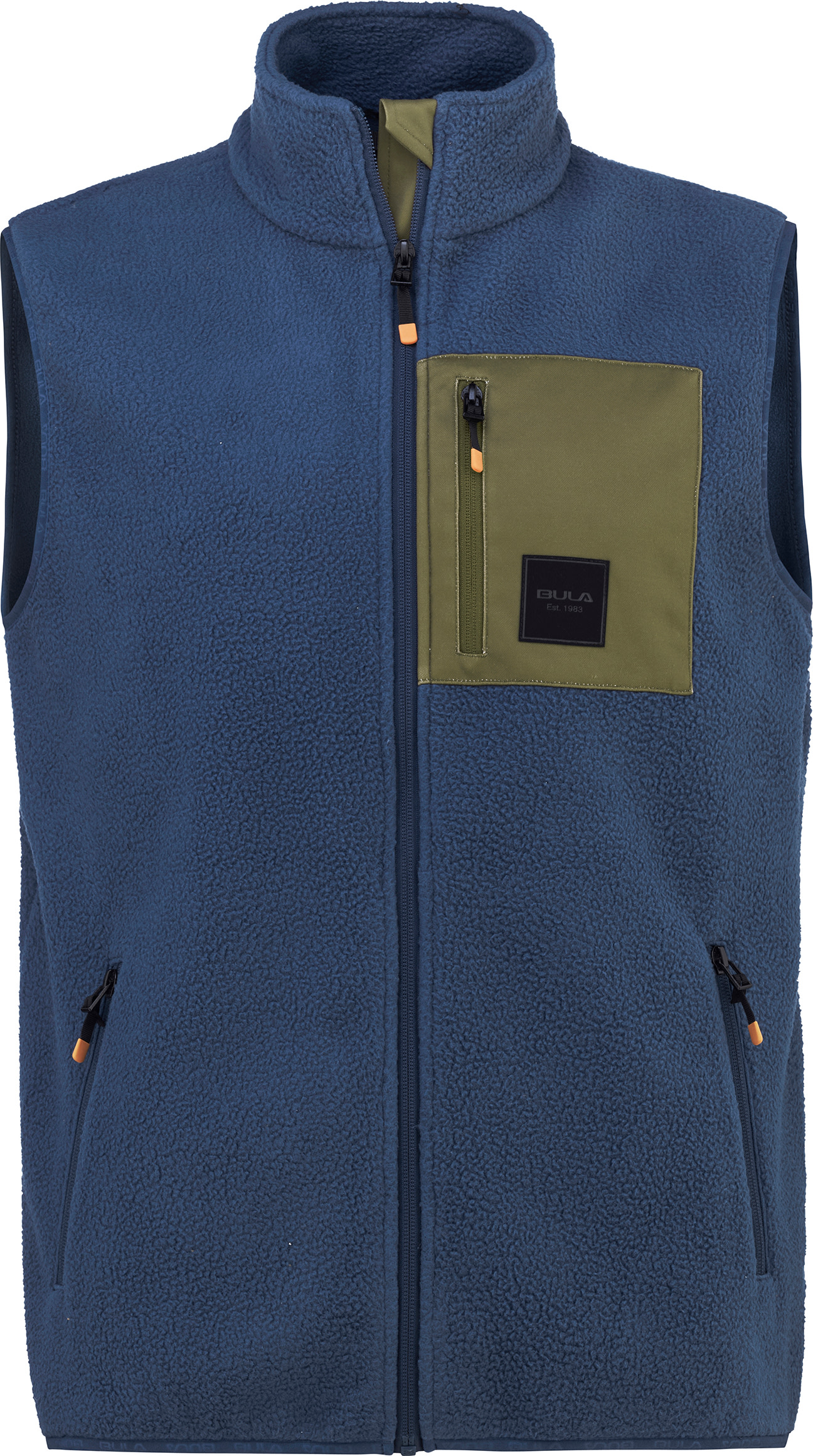 Bula Men’s Basecamp Fleece Vest Denim