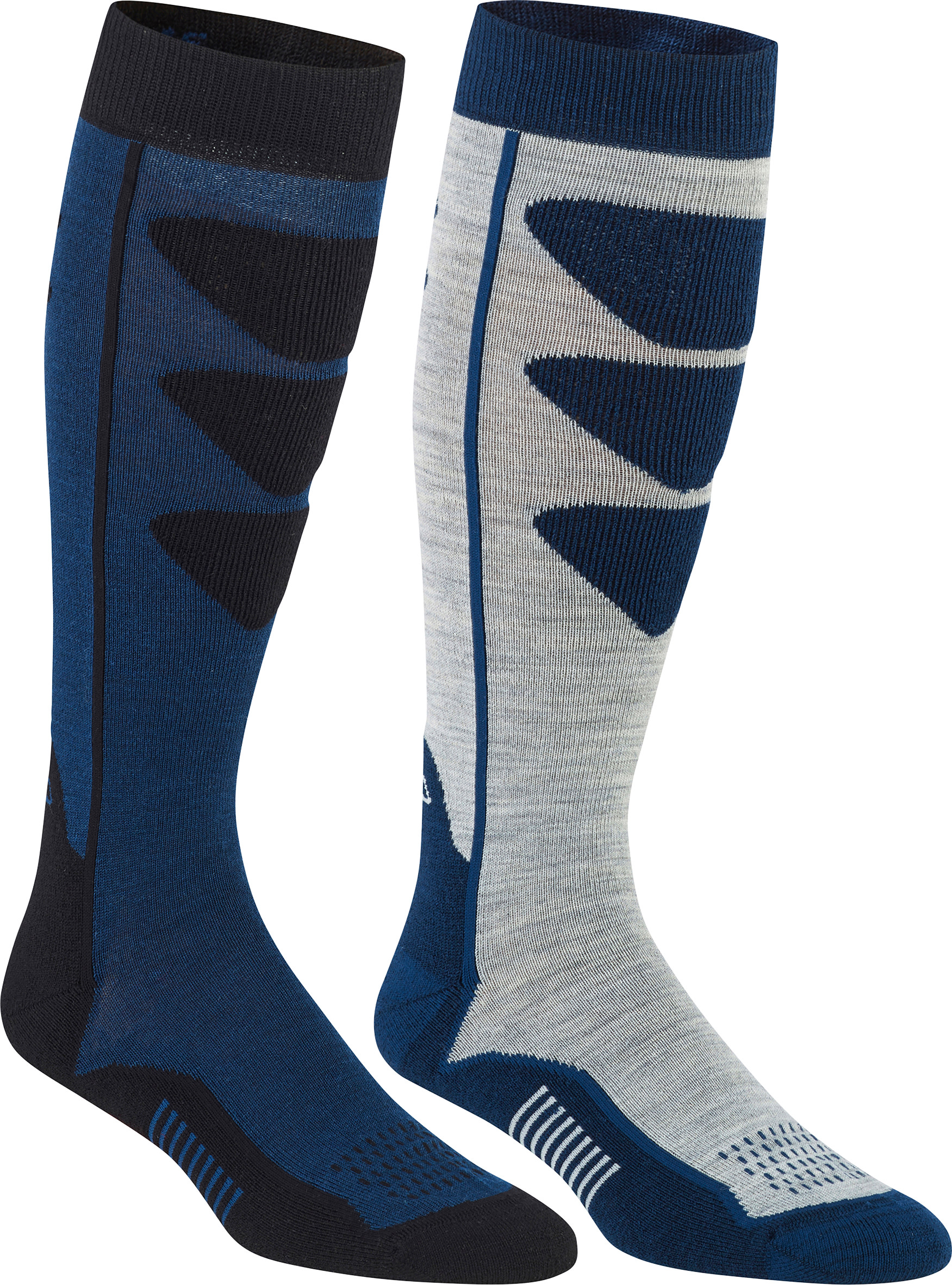 Bula Unisex Alpine Ski Sock 2-Pack Denim