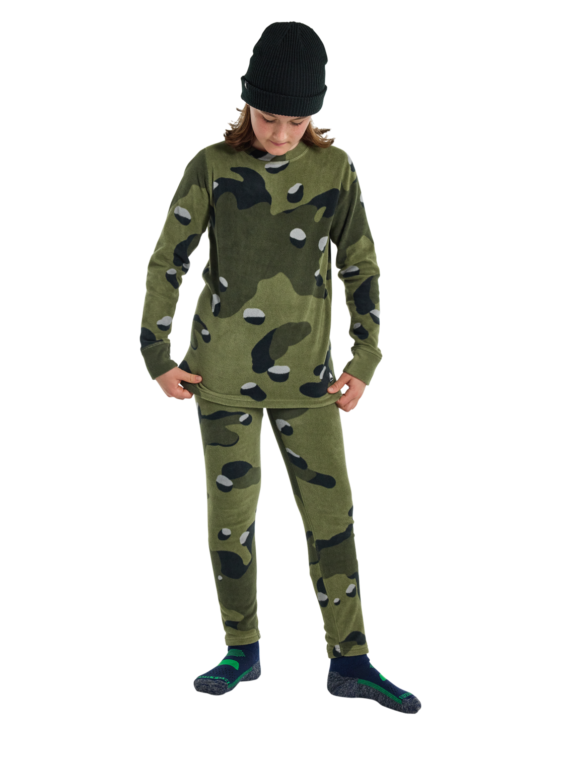 Kids Burton Fleece Base Layer Set Frst Mss Cookie Camo Buy Kids