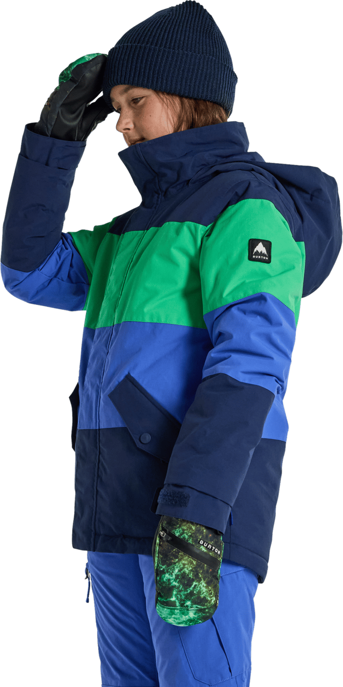 Burton Kids' Symbol 2L Jacket Dress Blue / Galaxy Green / Amparo Blue Burton