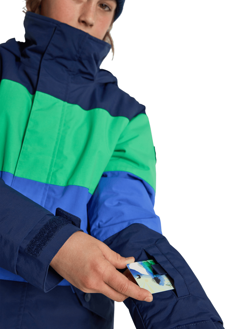 Burton Kids' Symbol 2L Jacket Dress Blue / Galaxy Green / Amparo Blue Burton