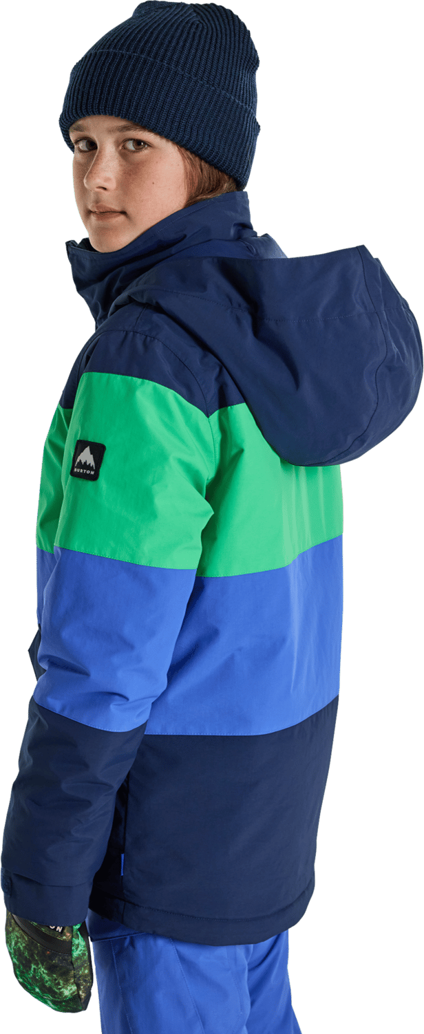 Burton Kids' Symbol 2L Jacket Dress Blue / Galaxy Green / Amparo Blue Burton