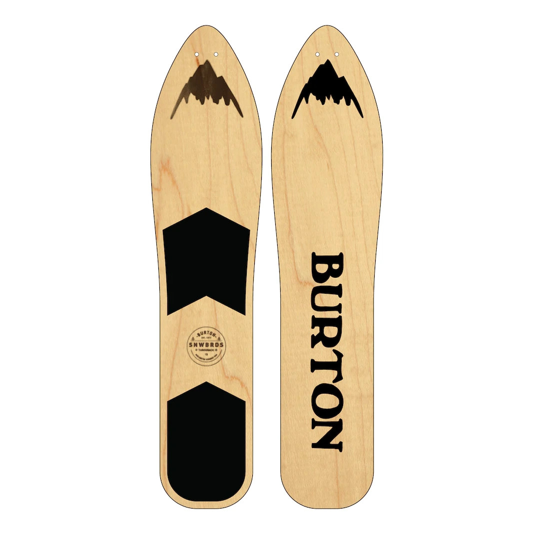 Burton The Throwback Snowboard Wood/Black