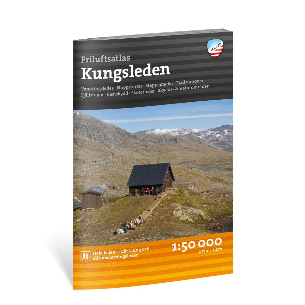 Calazo förlag Friluftsatlas Kungsleden 1:50.000 NoColour