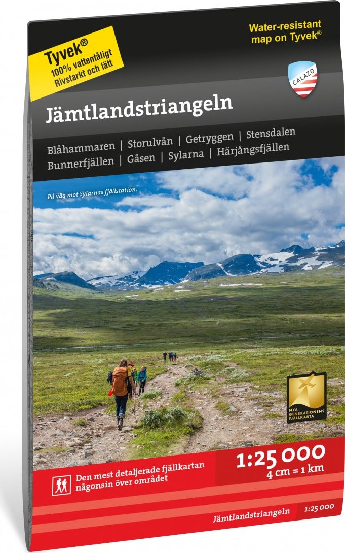 Calazo förlag Jämtlandstriangeln 1:25 000 NoColour