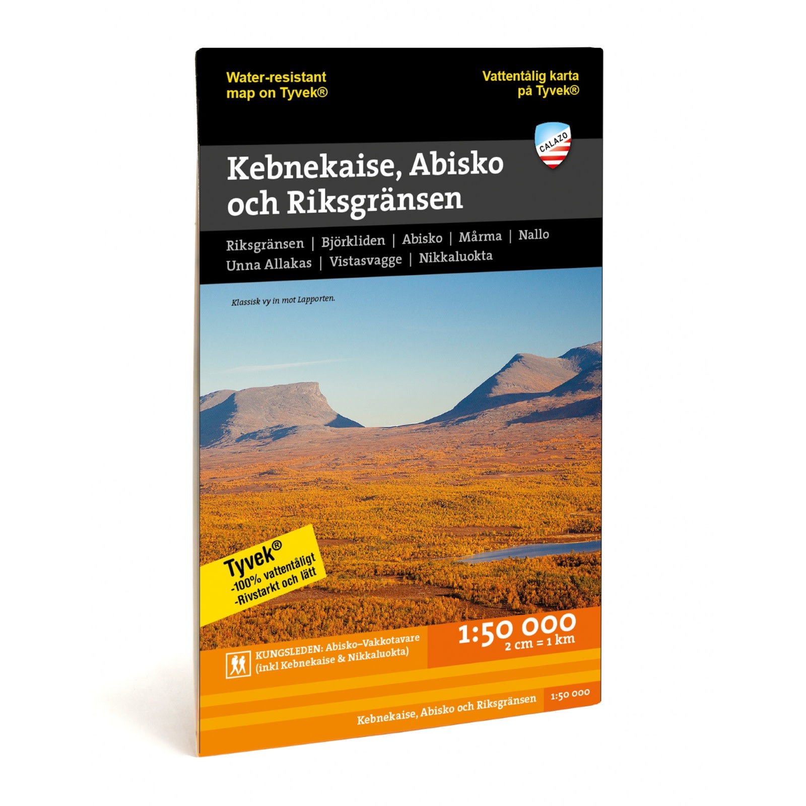 Calazo förlag Kebnekaise Abisko & Riksgränsen 1:50.000 NoColour