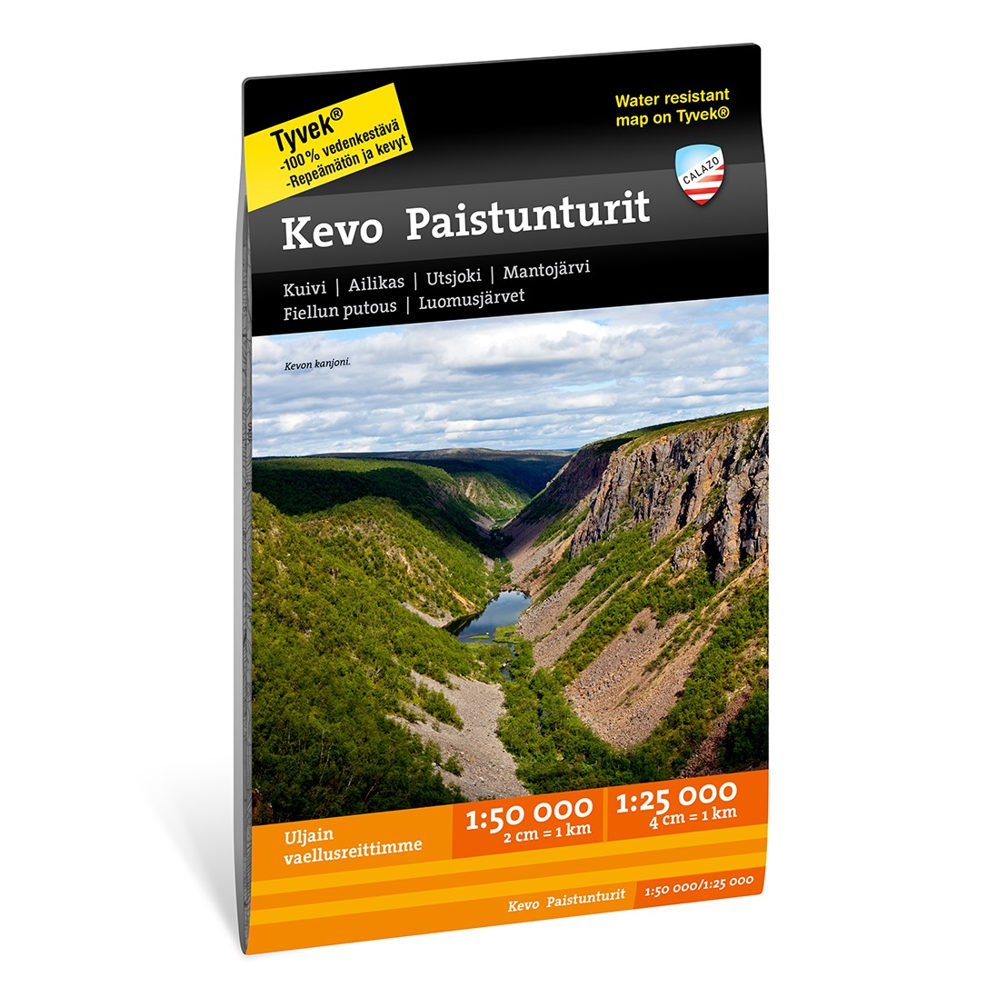 Calazo förlag Kevo Paistunturit 1:25.000/1:50.000 NoColour