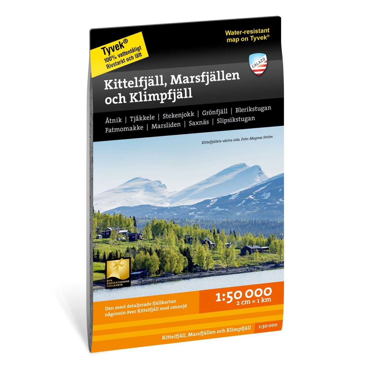 Calazo förlag Kittelfjäll Marsfjällen & Klimpfjäll 1:50.000 NoColour