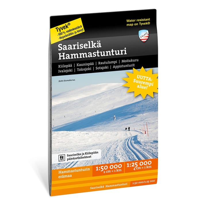 Calazo förlag Saariselkä Hammastunturi 1:25.000/1:50.000 NoColour Calazo förlag