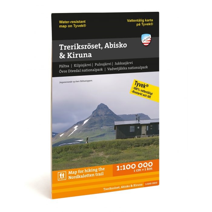 Calazo förlag Treriksröset Abisko & Kiruna 1:100.000 NoColour