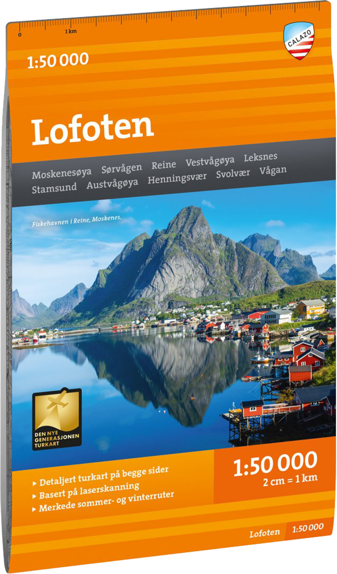 Calazo förlag Turkart Lofoten 1:50 000 NoColour