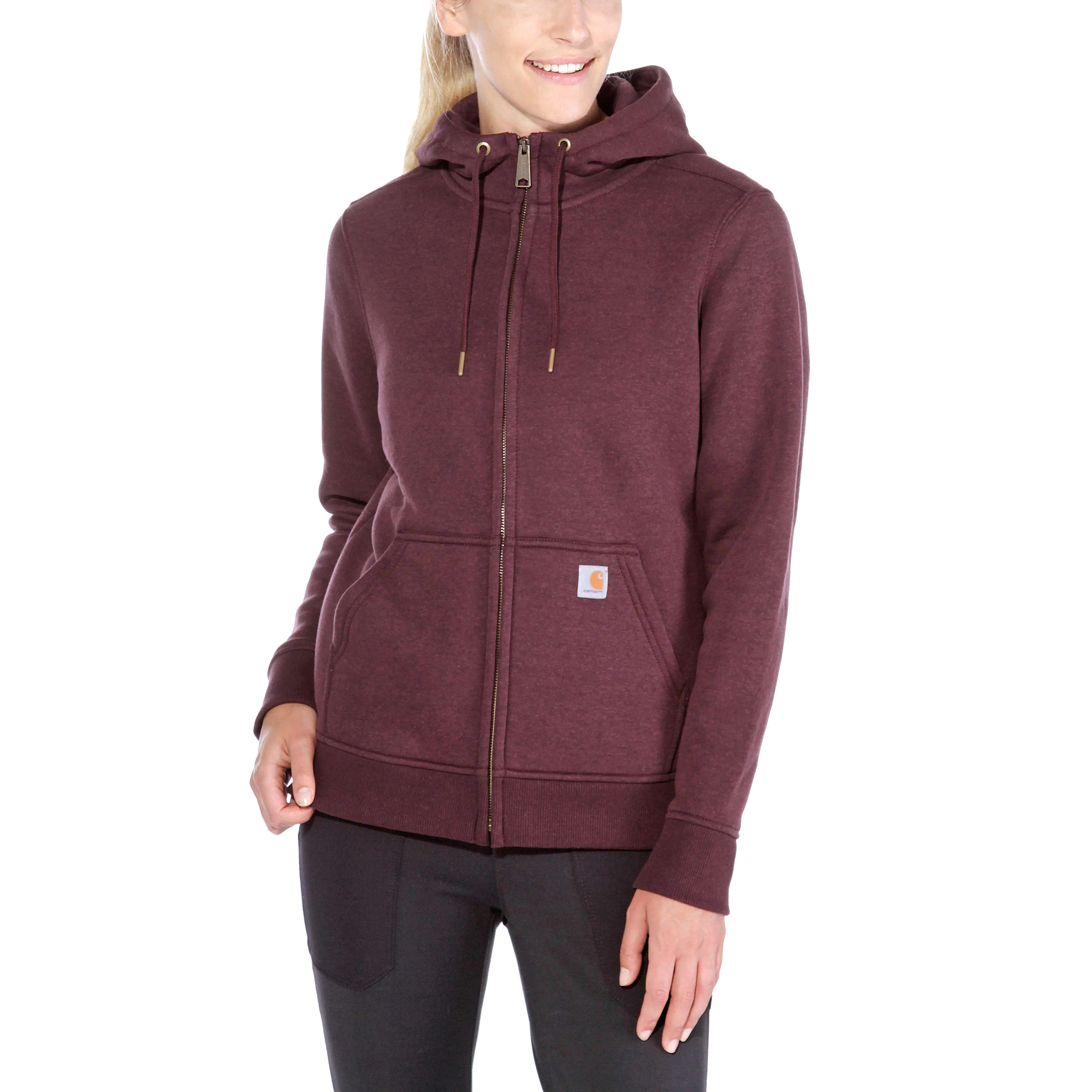 Carhartt Women’s Clarksburg Full Zip Hoodie Fudge Heather