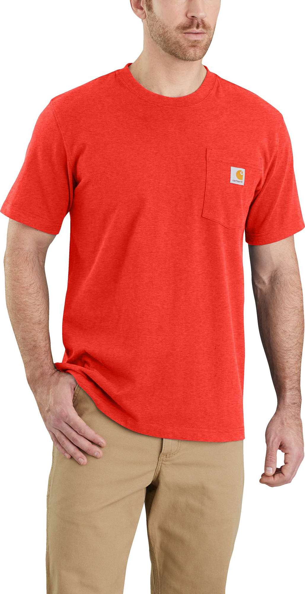 Men’s Workwear Pocket S/S T-Shirt CURRANT HEATHER