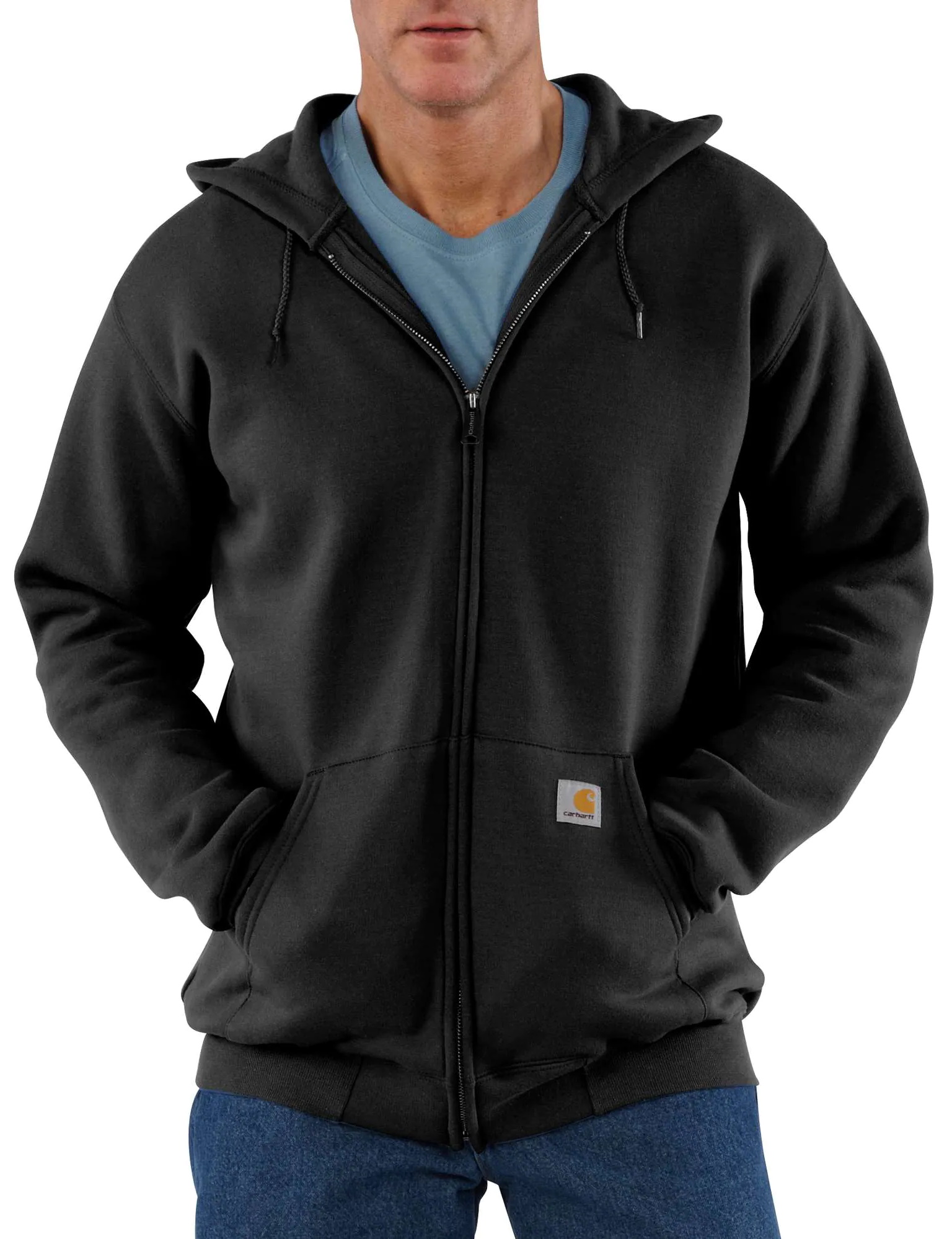 Carhartt Men’s Zip Hooded Sweatshirt Black