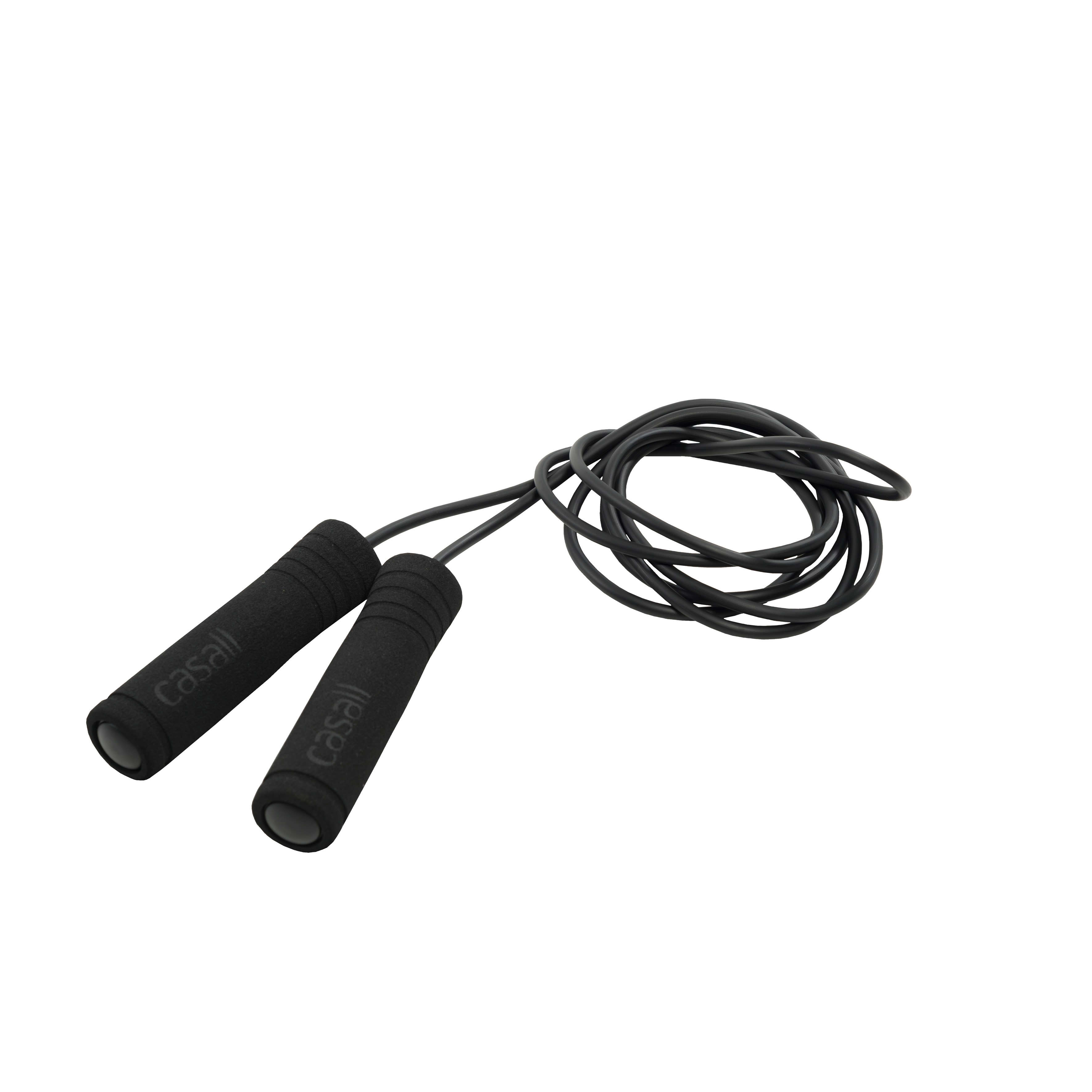 Casall Jump Rope Foam Handle Black