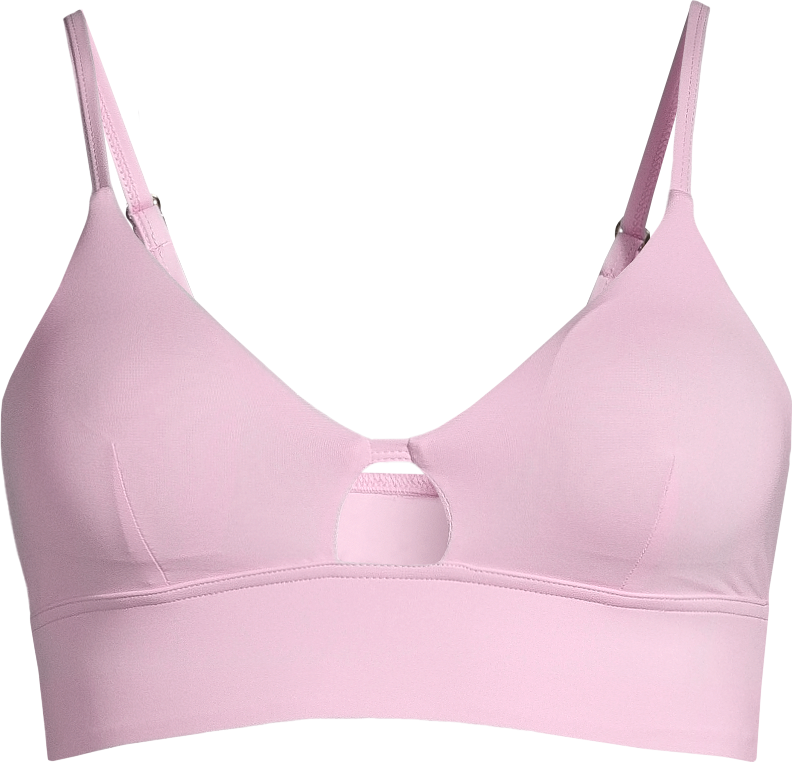 Casall Women’s Triangle Cut-Out Bikini Top Clear Pink