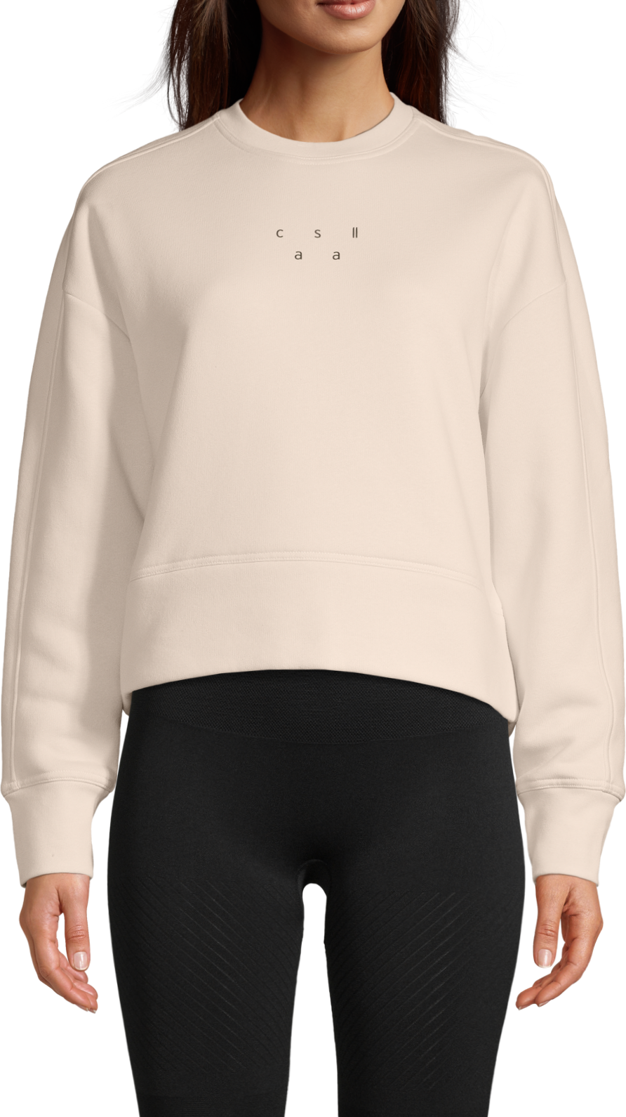 Casall Women’s Boxy Crew Neck Sweatshirt Light Sand