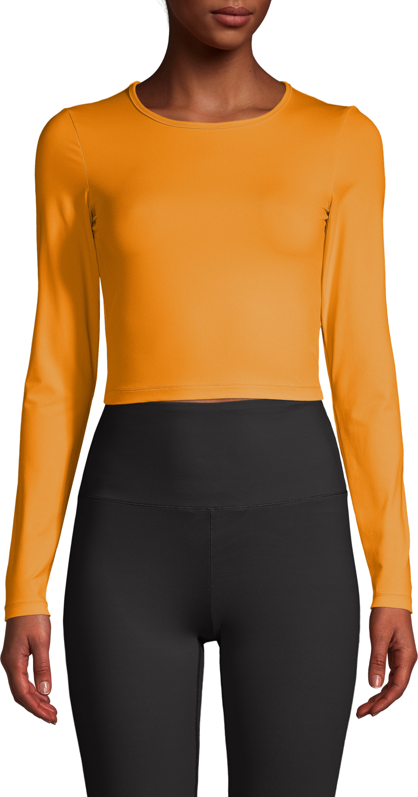 Casall Women’s Crop Long Sleeve Sunset Yellow