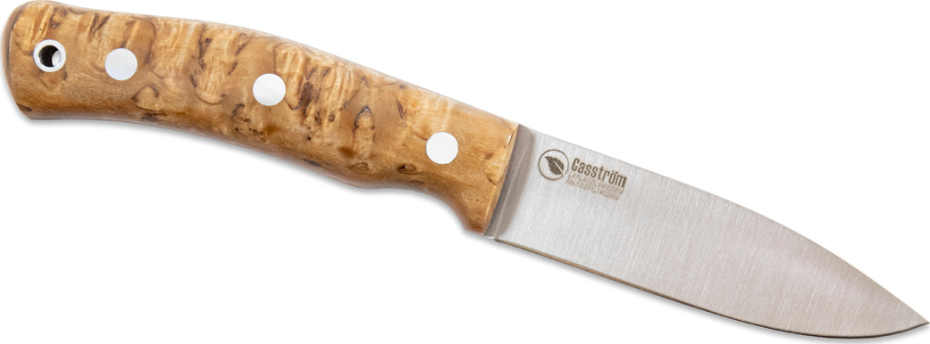 Casström No.10 Swedish Forest Knife Stabilised Curly Birch Stainless Stabilised Curly Birch