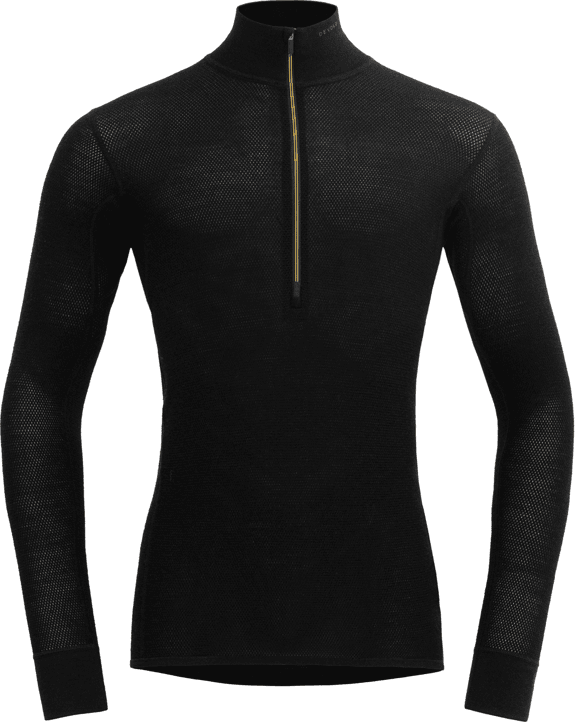 Devold Men’s Wool Mesh 190 Zip Neck Caviar