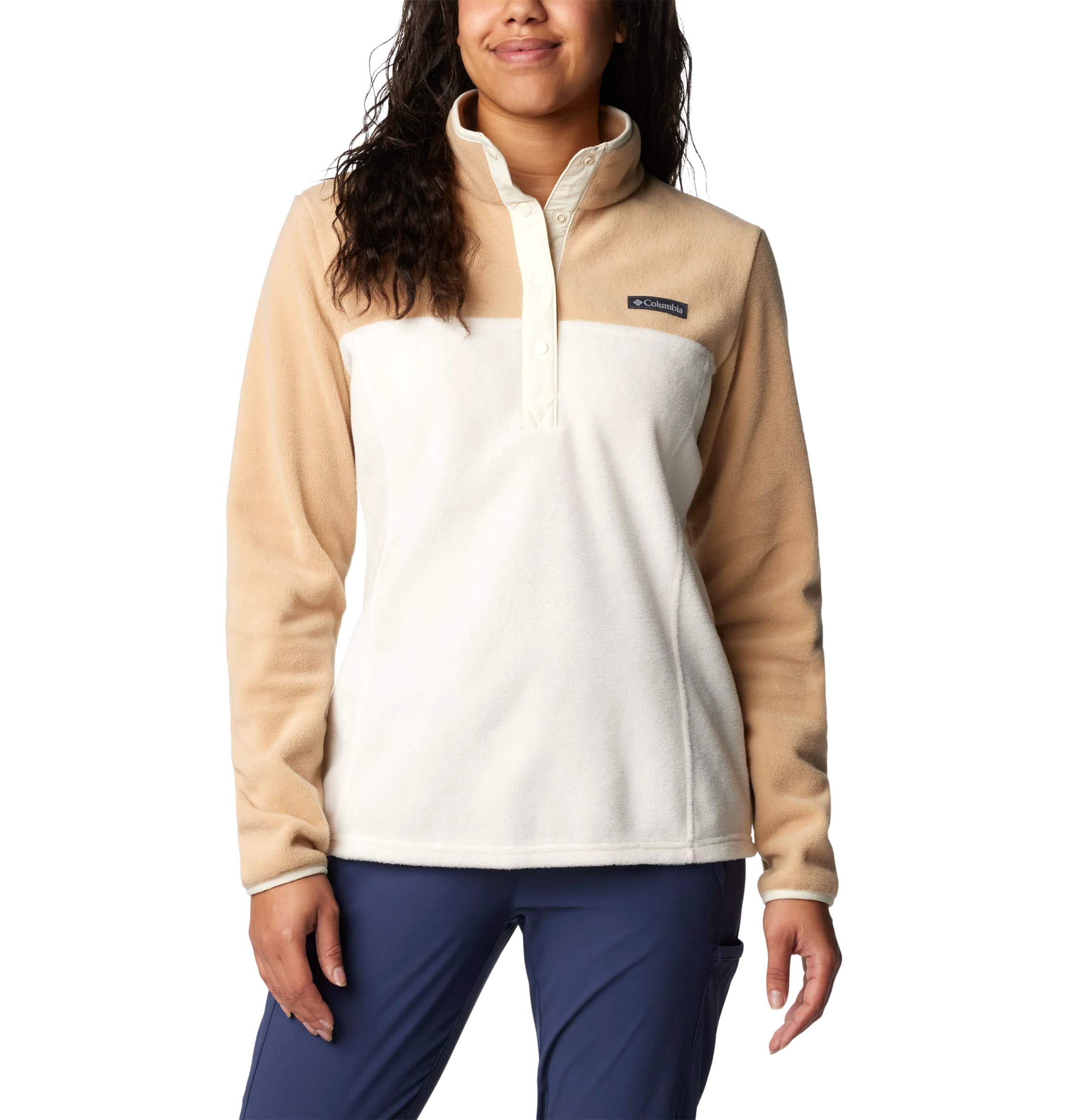 Columbia Women’s Benton Springs 1/2 Snap Pullover Chalk Canoe