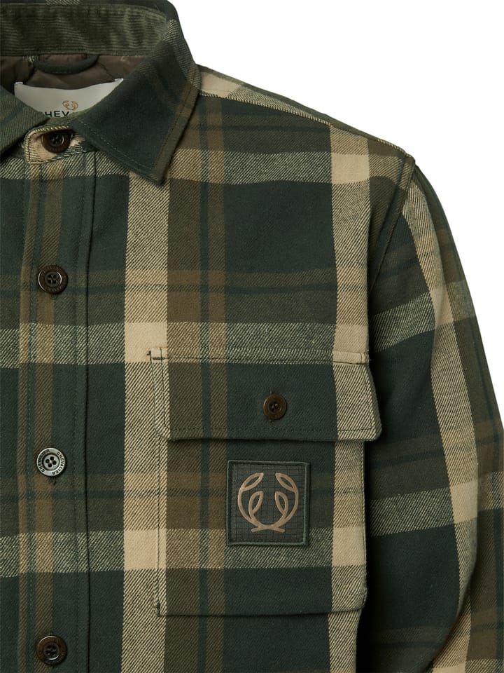 Chevalier Men's Axe Overshirt Green Checked Chevalier