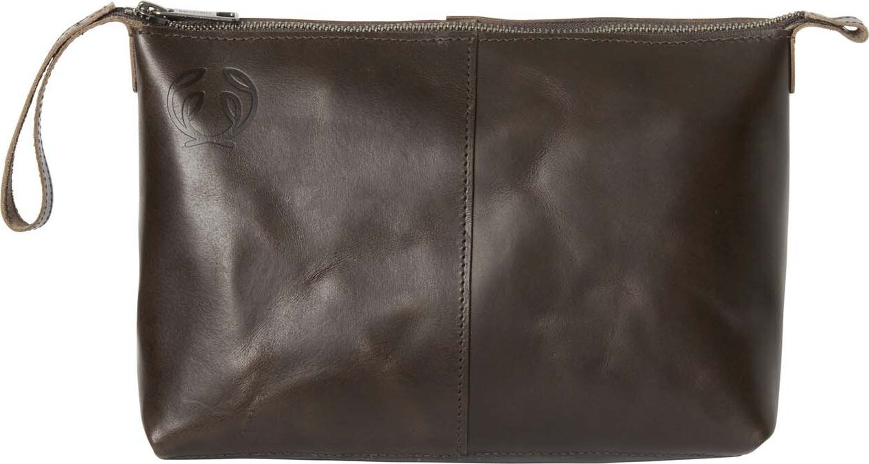 Chevalier Leather Toilet Bag Leather Brown