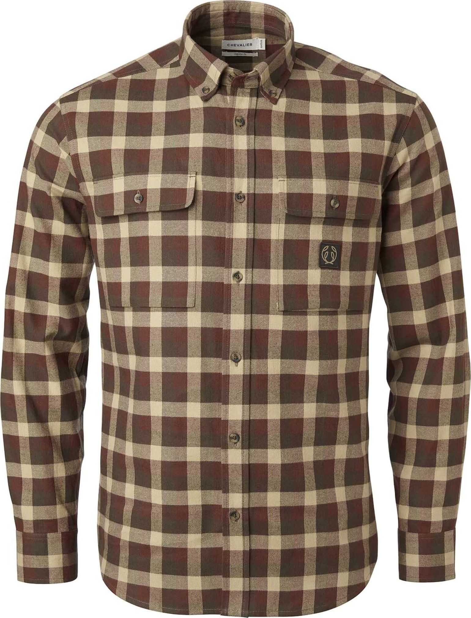 Chevalier Men's Heron Flannel Shirt October Green Checked | Buy ...