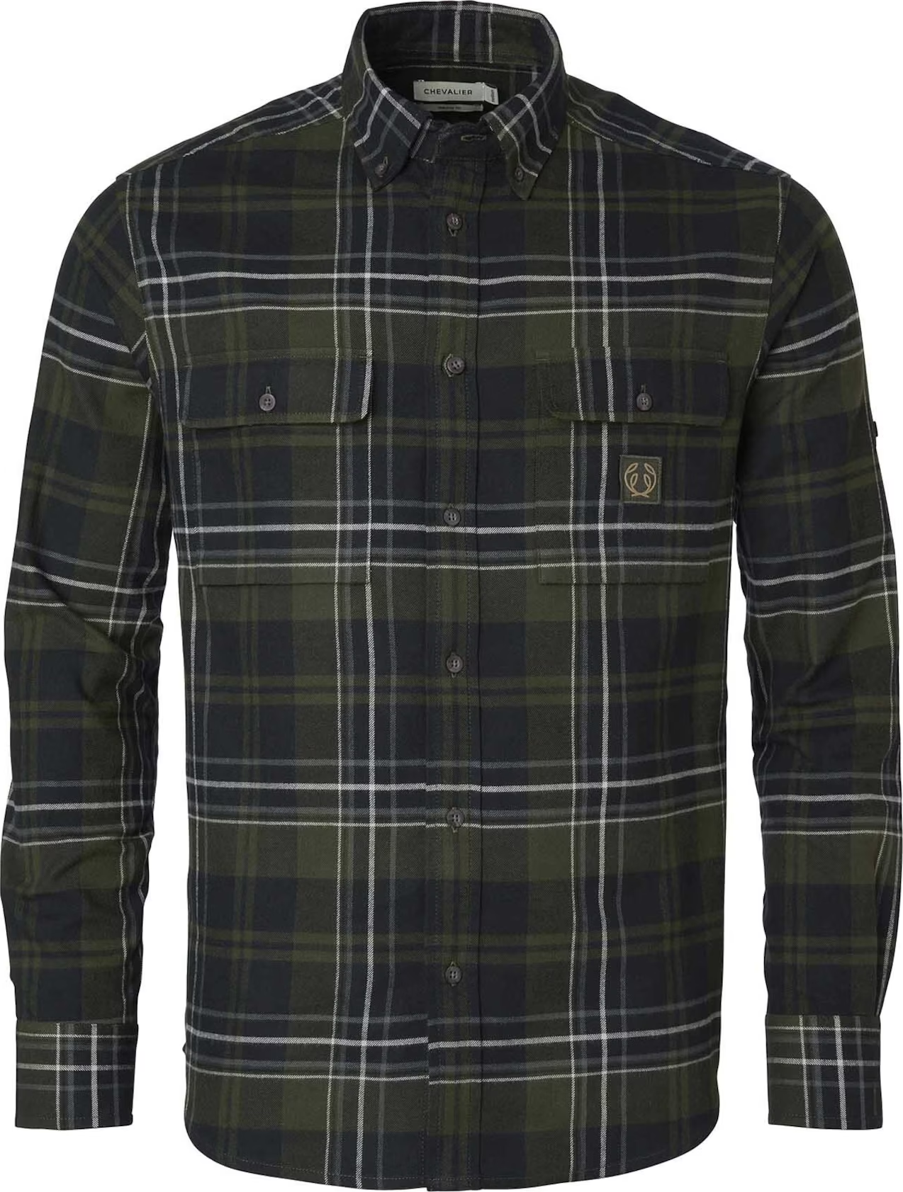 Chevalier Men’s Heron Flannel Shirt October Green Checked