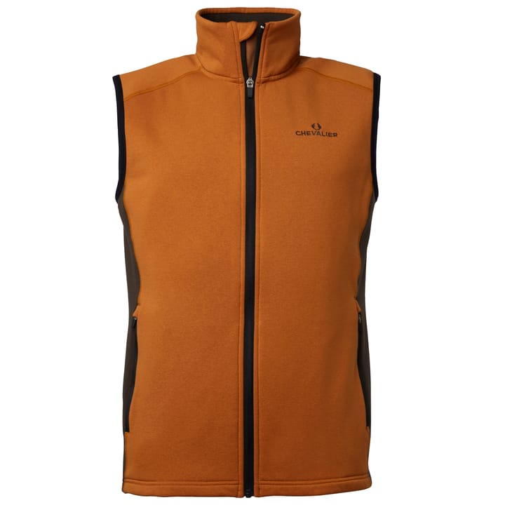 Chevalier Men's Lenzie Fleece Vest Orange/Brown Chevalier