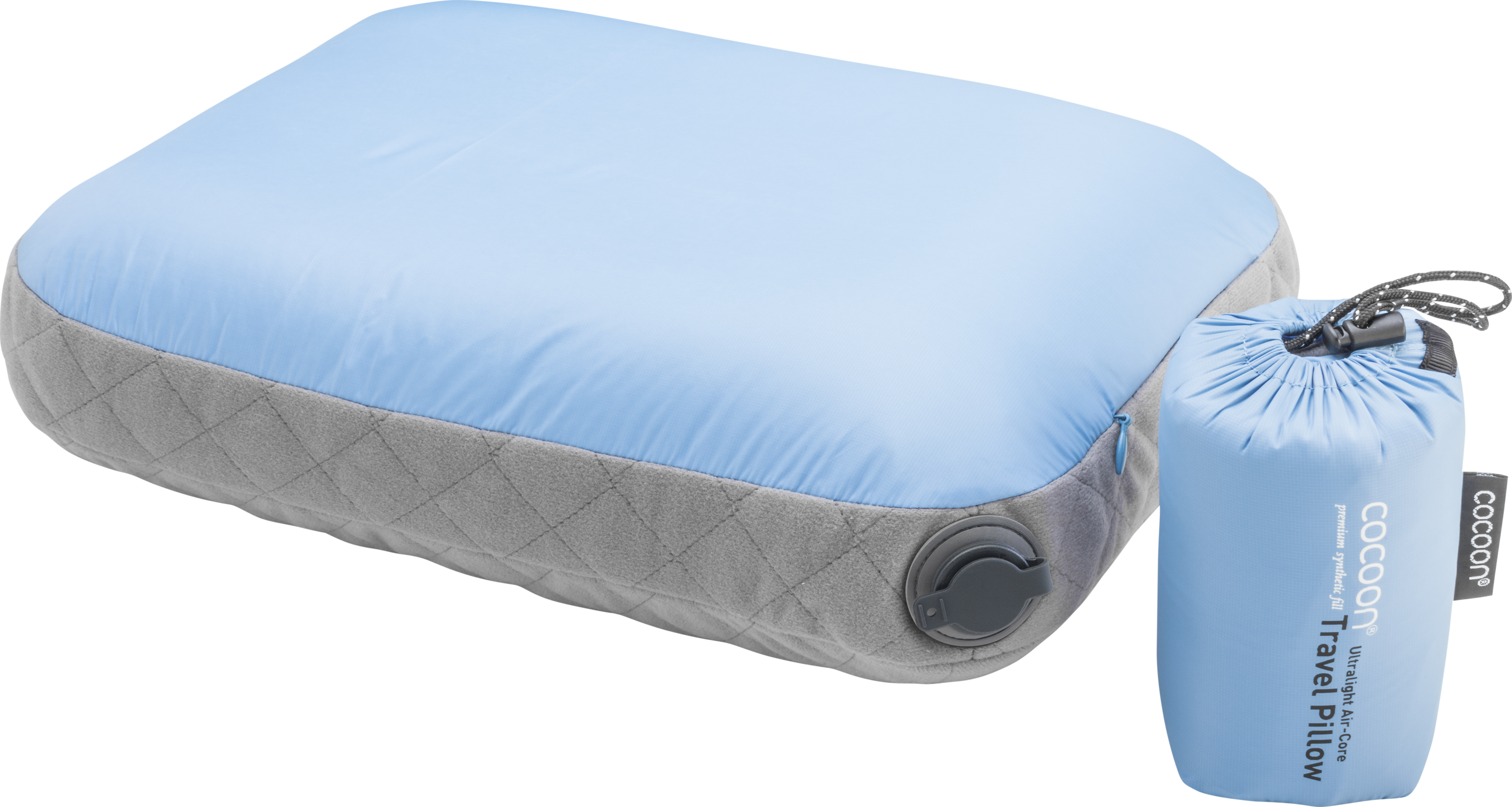Cocoon Air-Core Pillow Ultralight Large Light Blue/Grey