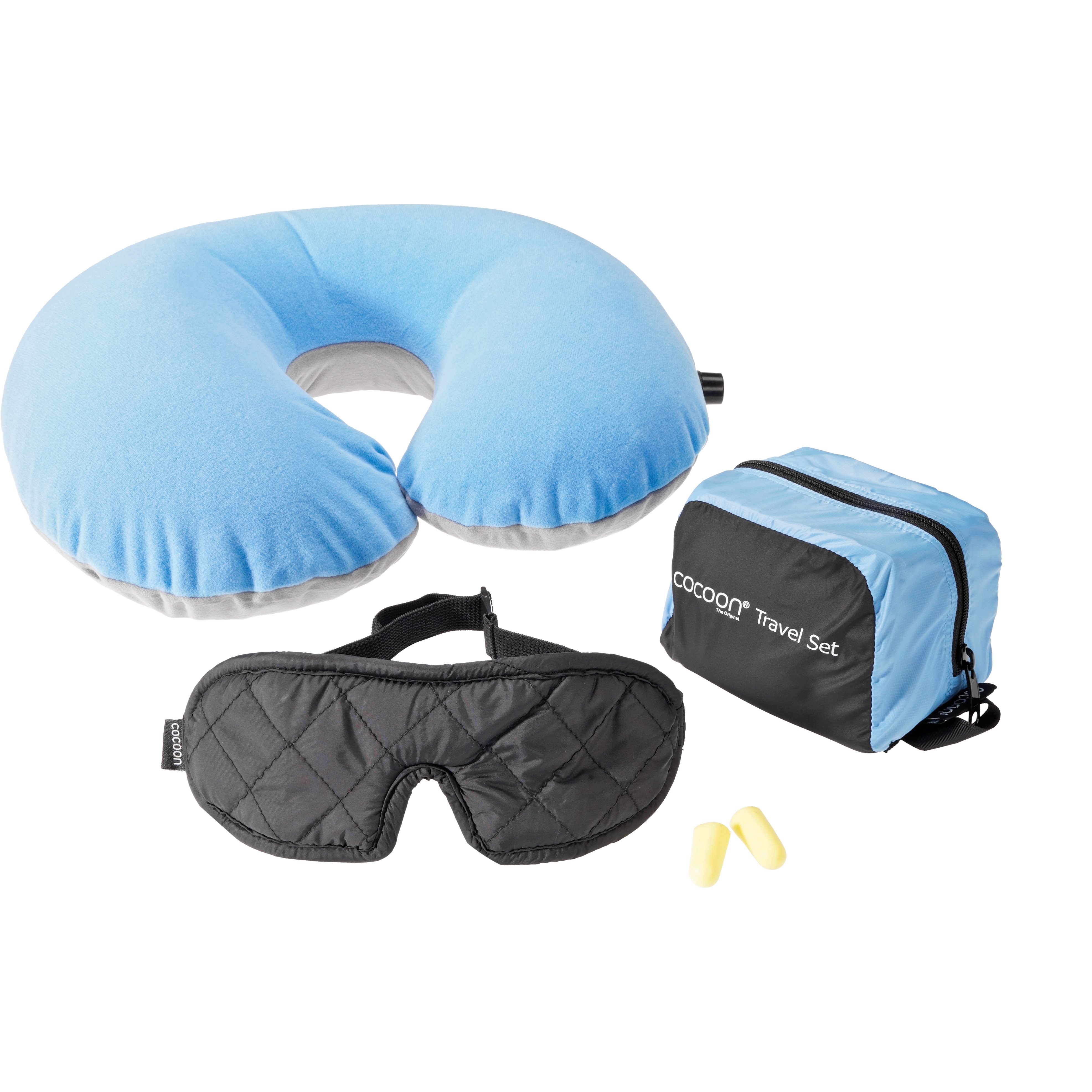 Cocoon Travel Set Ultralight Light Blue/Black