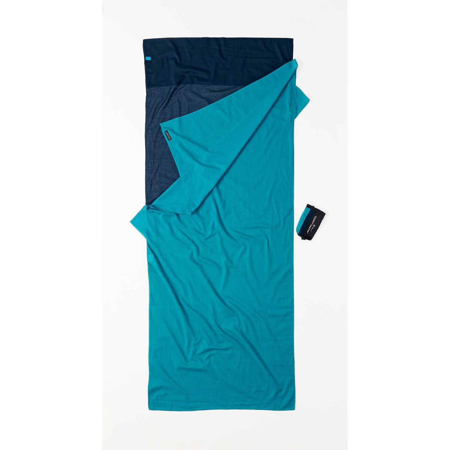 Cocoon Travelsheet Egyptian Cotton Tuareg/Laguna Blue