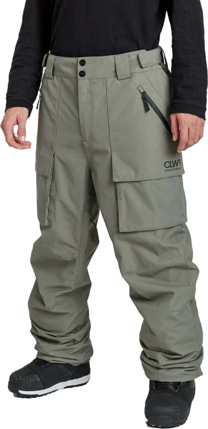 ColourWear Unisex Mountain Cargo Pants Grey Green ColourWear