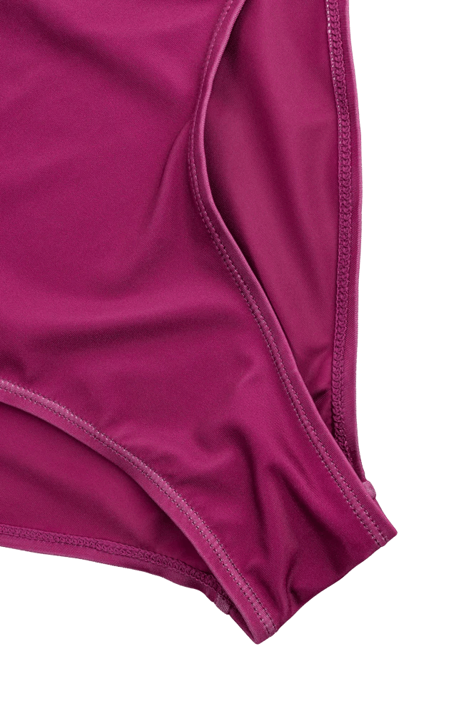 ColourWear Women's High Waist Bikini Bottom Purple ColourWear