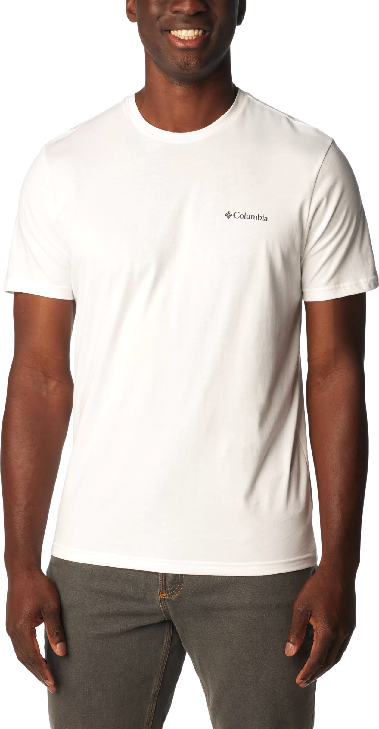 Columbia Men’s Rapid Ridge Back Graphic Tee II White/Tonal Treescape