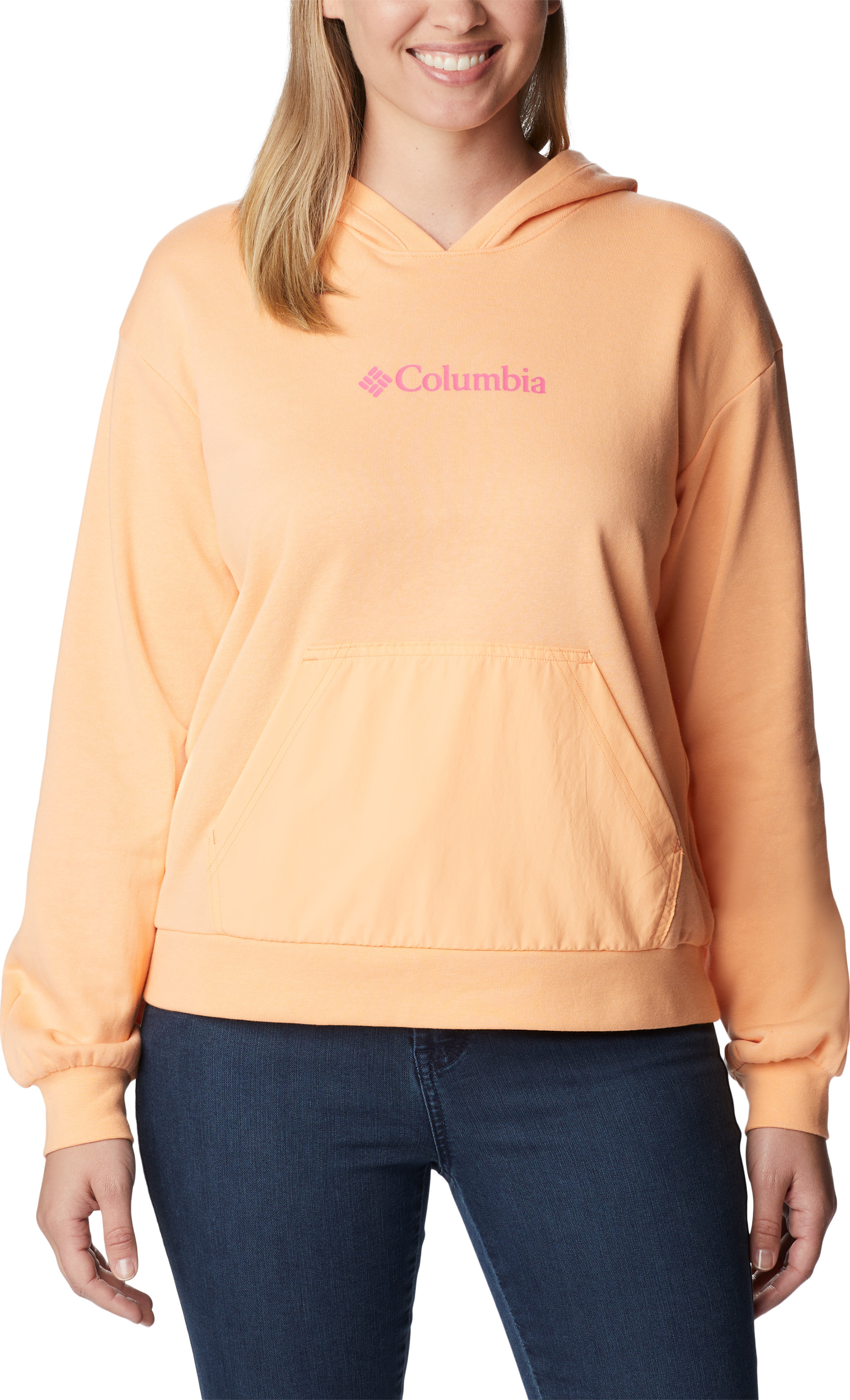 Columbia Women’s Columbia Logo III French Peach Wild Geranium Logo