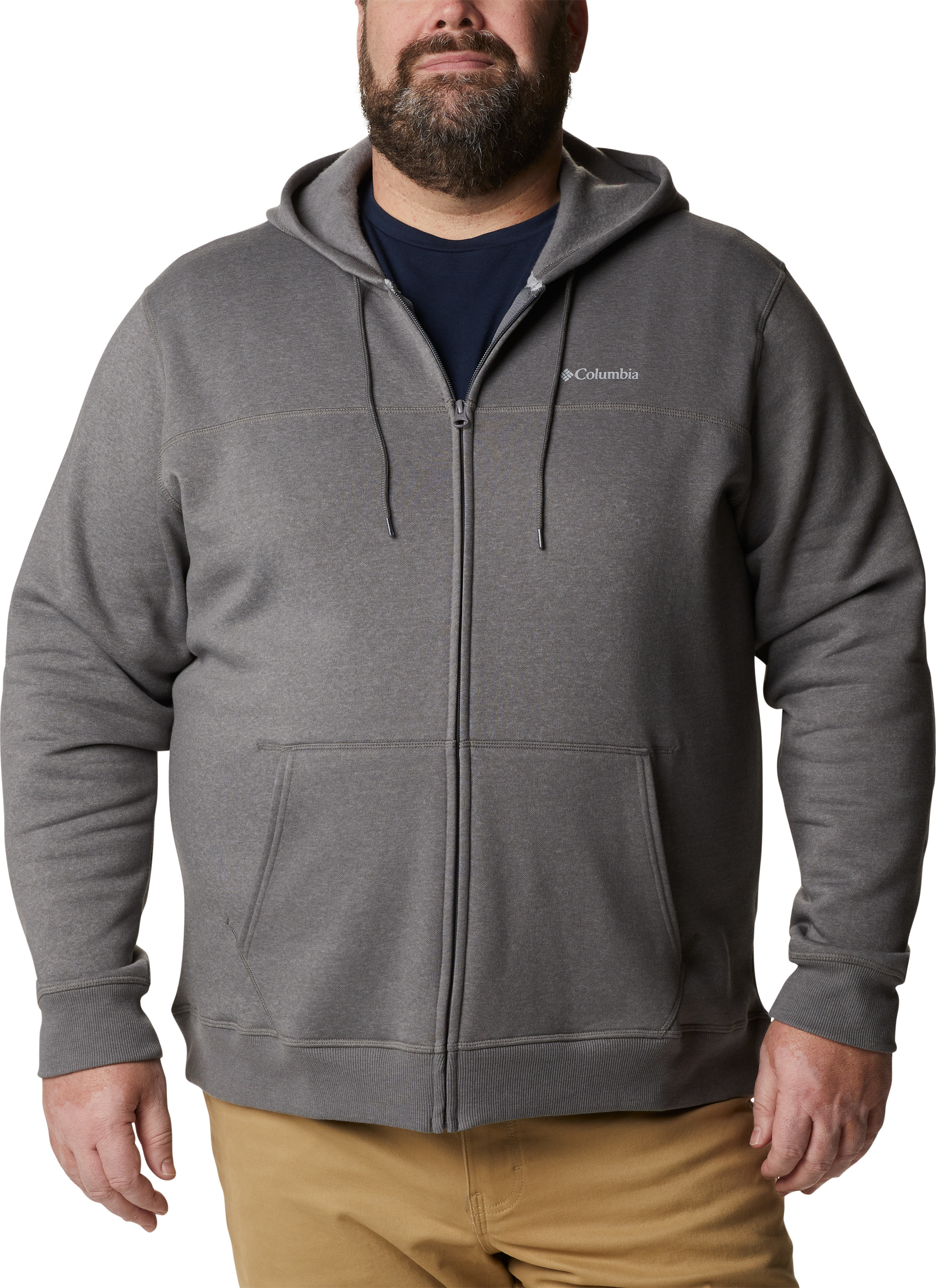 Columbia Men´s Columbia Logo Fleece Fullzip City Grey Heather Columbia Grey