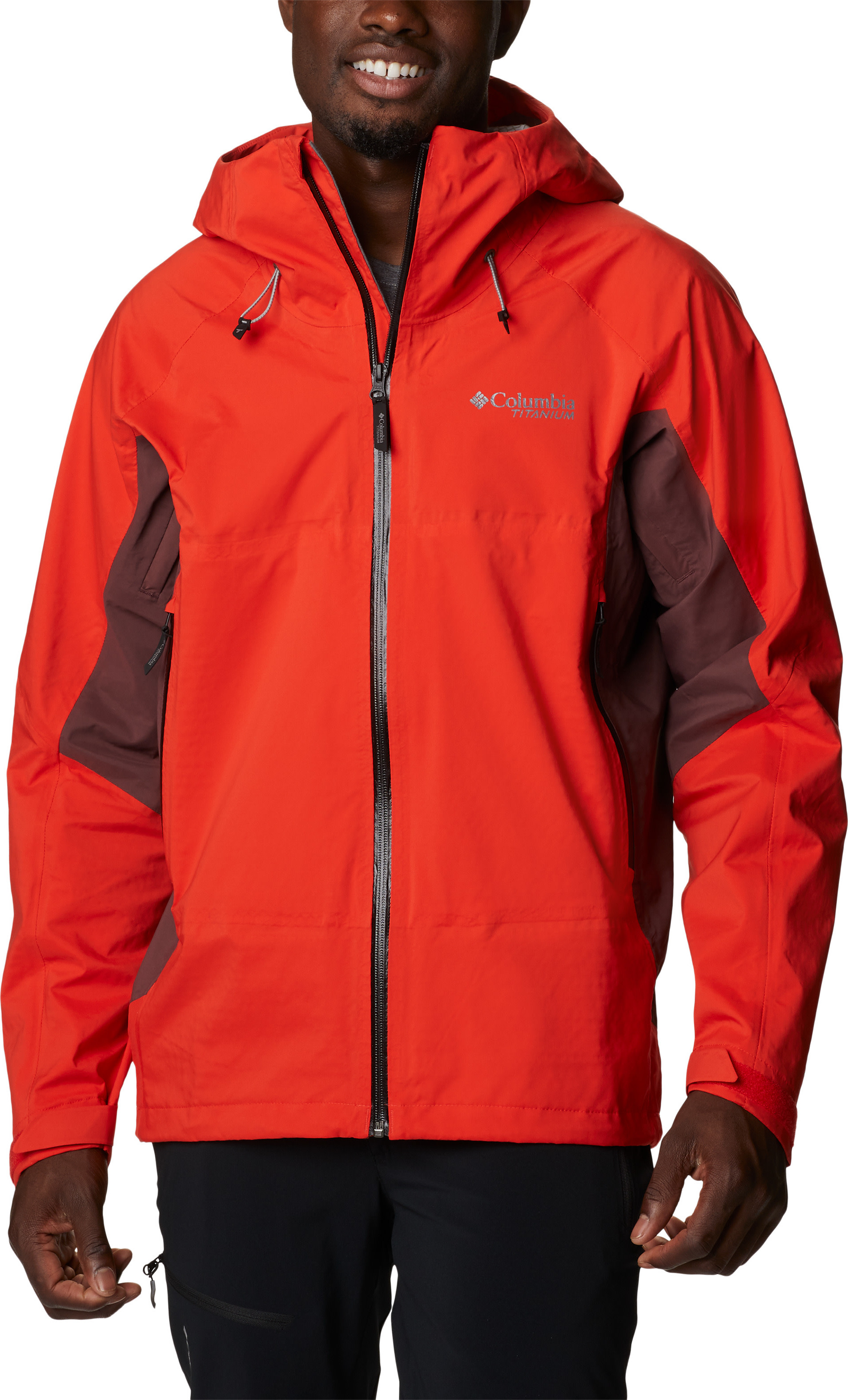 Men’s Mazama Trail Shell Jacket Spicy Black Light Raisin