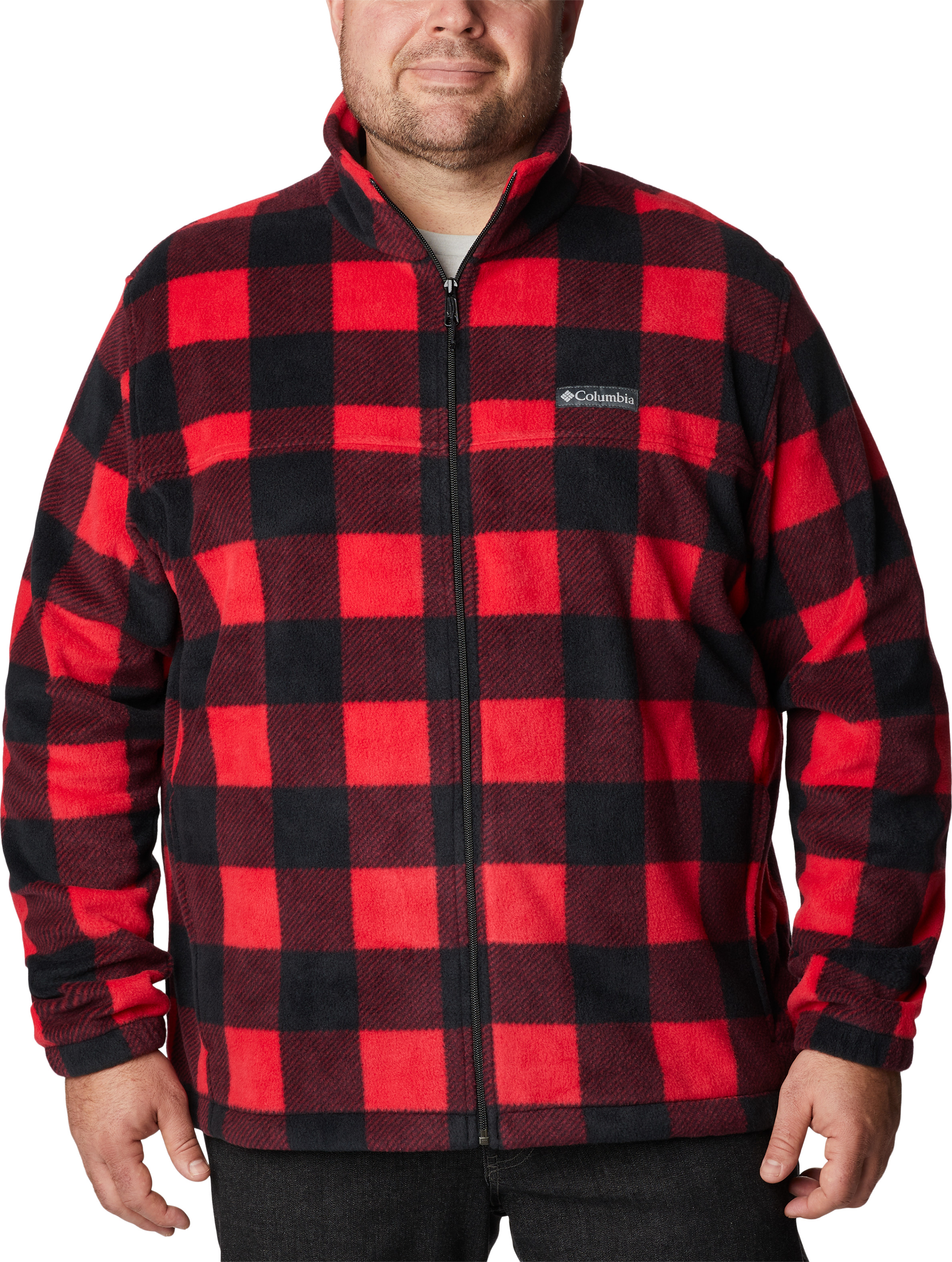 Columbia Men’s Steens Mountain Printed Jacket Mountain Red Check Print