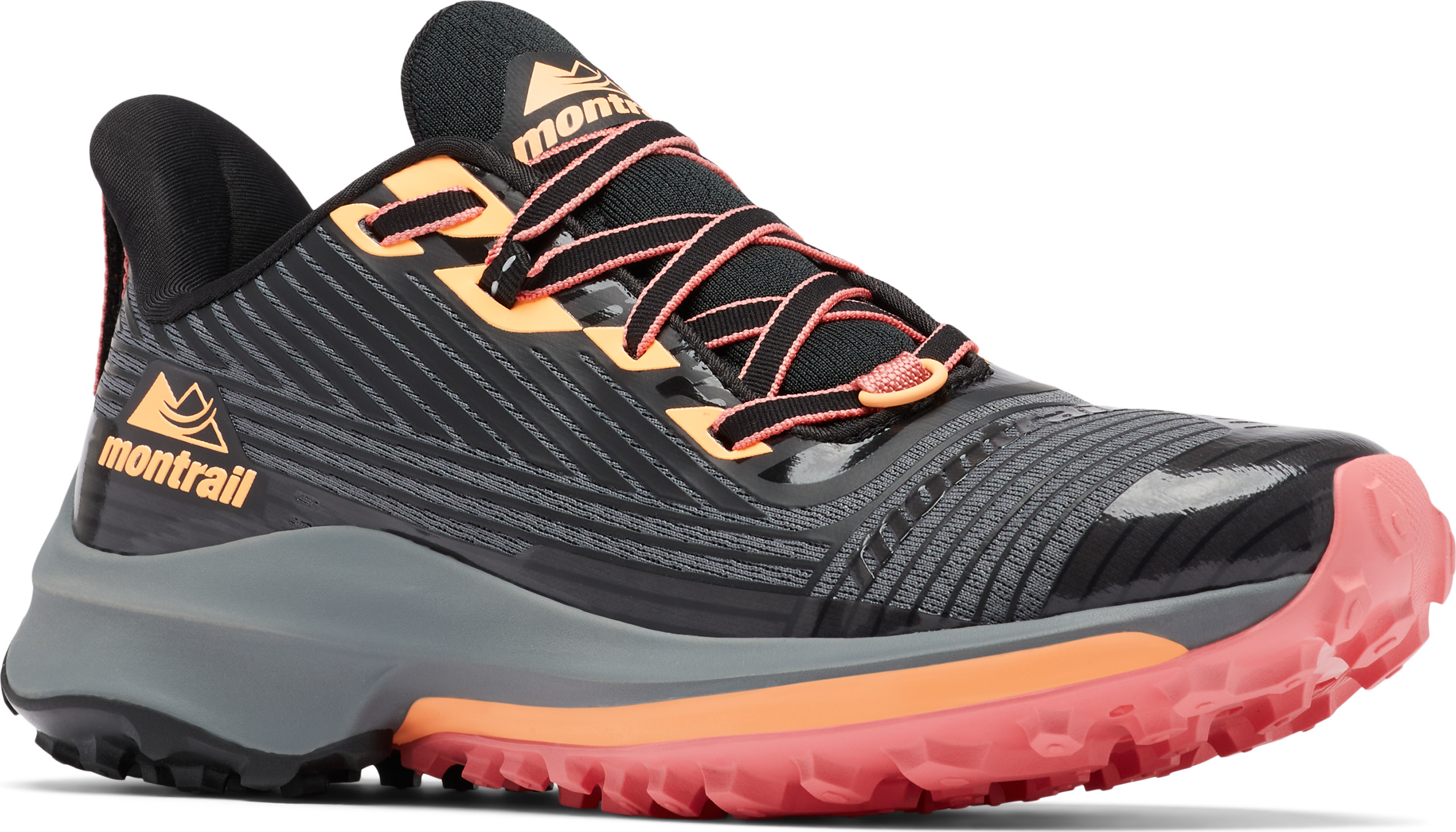 Columbia Women’s Montrail Trinity AG Running Shoe Black Orange Glow