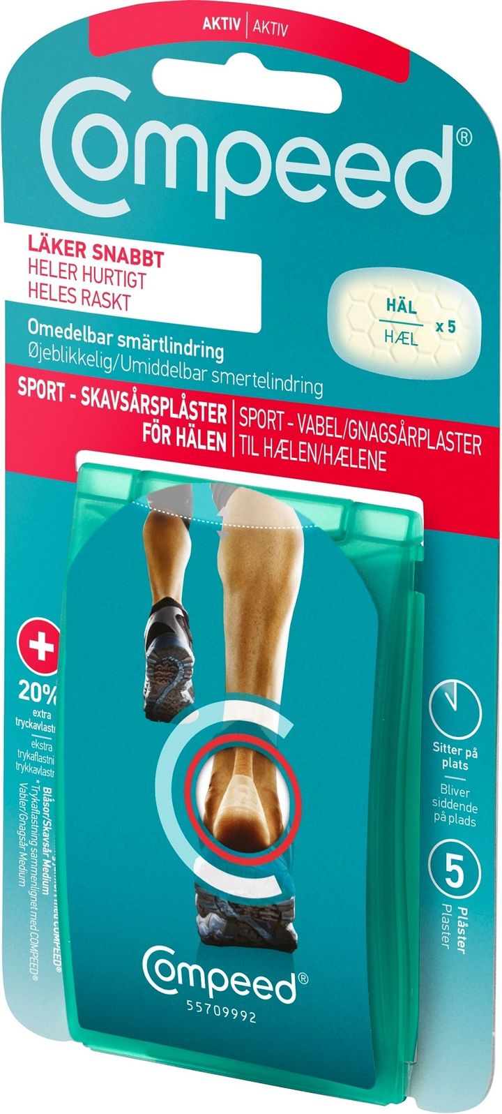 Compeed Compeed Sport Gnagsårplaster Hæl Compeed