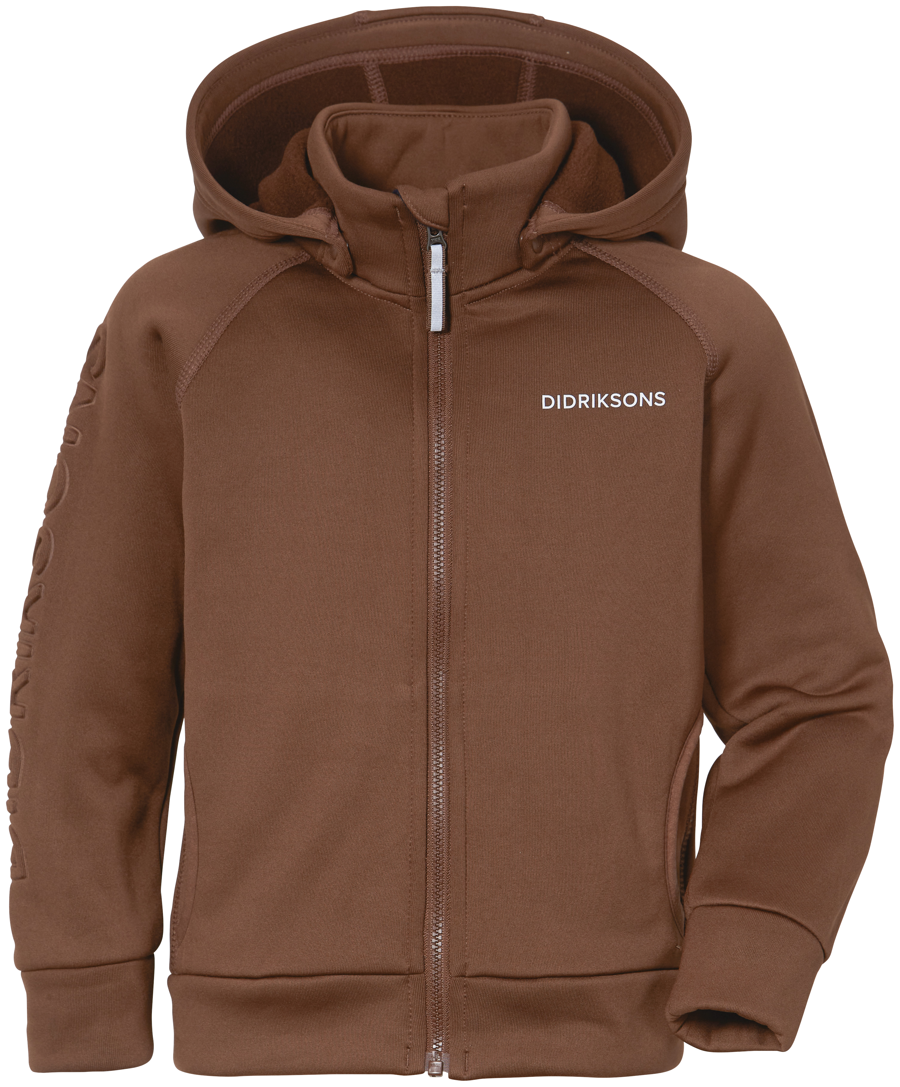 Didriksons Kids’ Corin Full Zip 7 Earth Brown